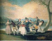Francisco de Goya Das Blindekuhspiel Germany oil painting artist